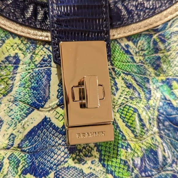 Brahmin Celia Green Viper Mackay Handbag - Purse only wallet was sold - Picture 2 of 10